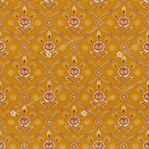 Mustard Banarasi Brocade Blossom Jaal Mustard Banarasi Brocade Blossom Jaal