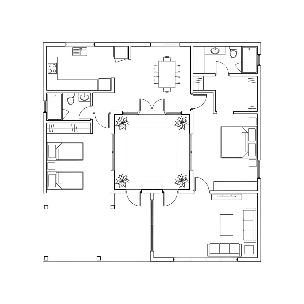 2D Architectural Floor Plan