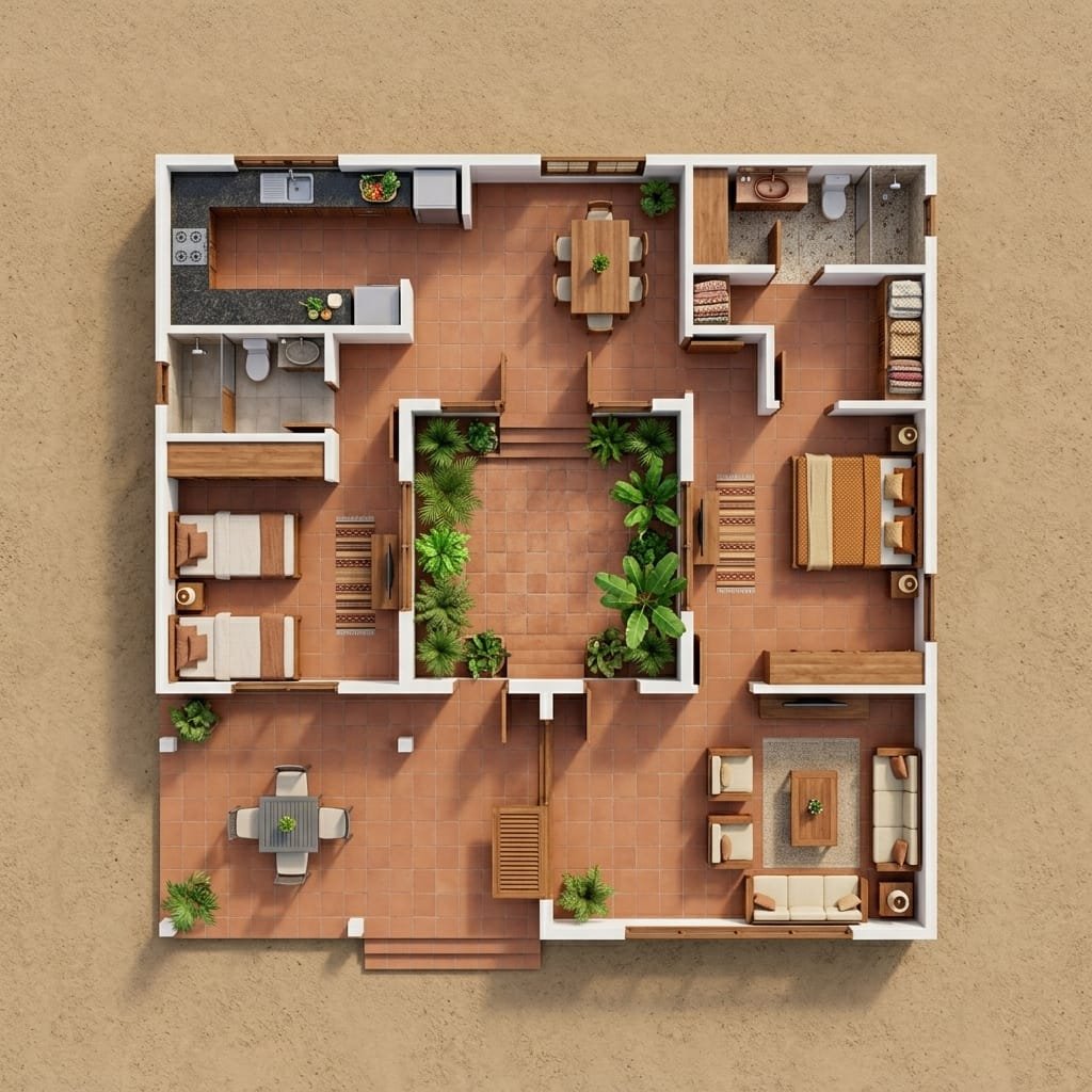 3D Top Cutaway View