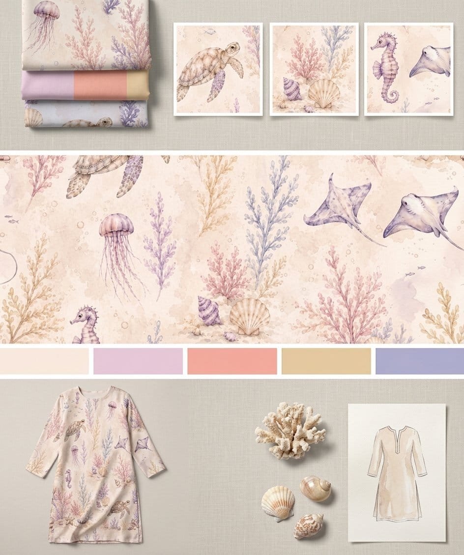 Suit Dupatta Moodboard