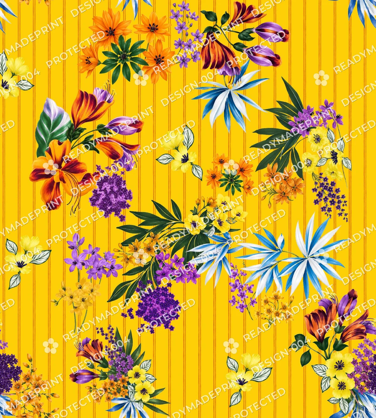 Golden Bloom Stripe Floral Golden Bloom Stripe Floral