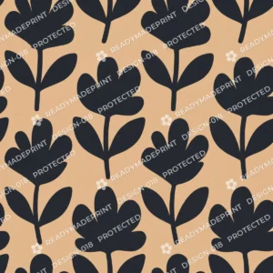 Minimalist Charcoal Floral Silhouette Minimalist Charcoal Floral Silhouette