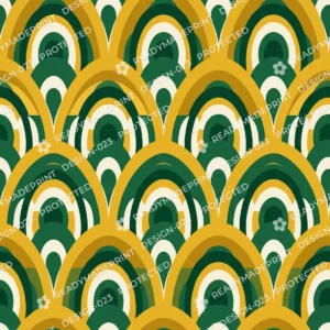 Art Deco Arch Geometric Pattern