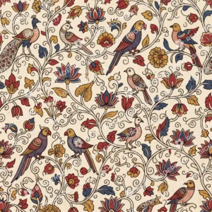 Srikalahasti Lotus Pond Kalamkari Jaal