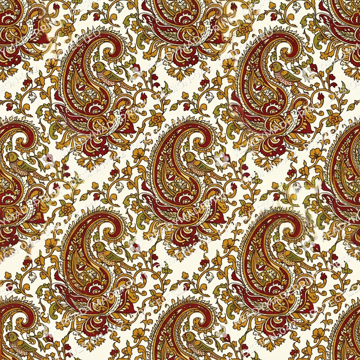 Machilipatnam Block Kalamkari Buta Machilipatnam Block Kalamkari Buta