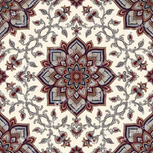 Heritage Madder Red Kalamkari Medallion