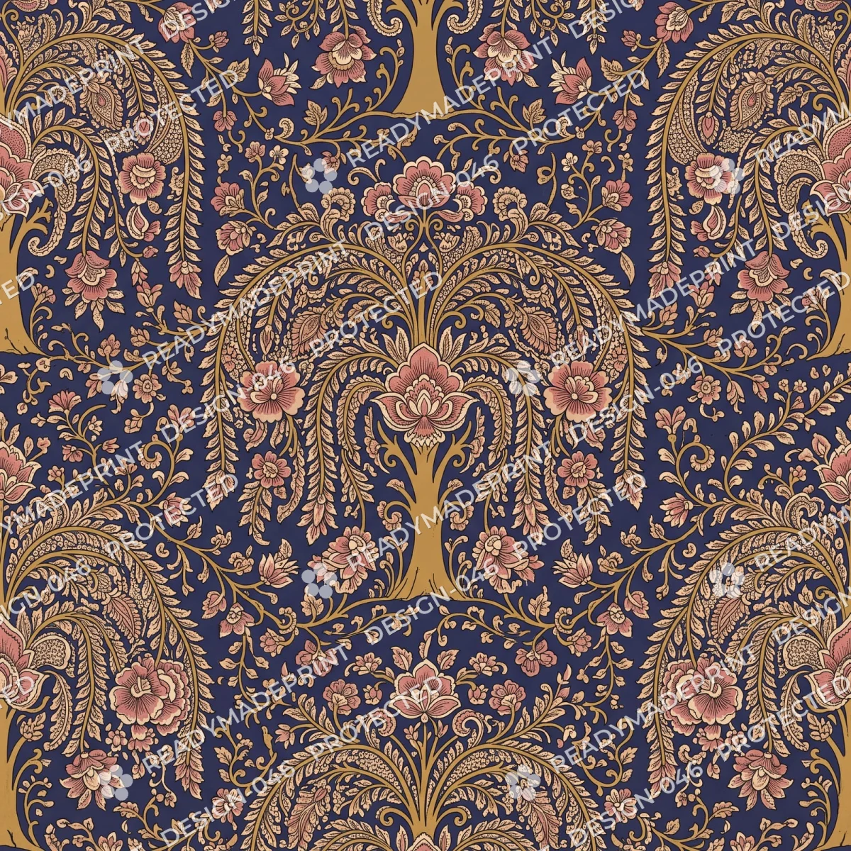Rustic Earth Kalamkari Elephant Procession Rustic Earth Kalamkari Elephant Procession