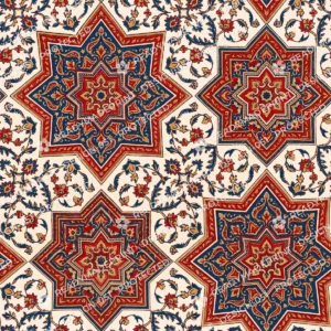 Ajrakh Star Medallion Geometric Jaal