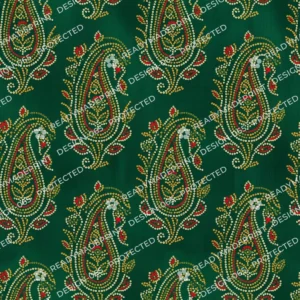 Emerald Green Meenakari Kairi Paisley