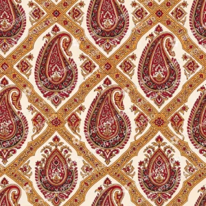 Mustard Ochre Bagh Print Ambi Jaal
