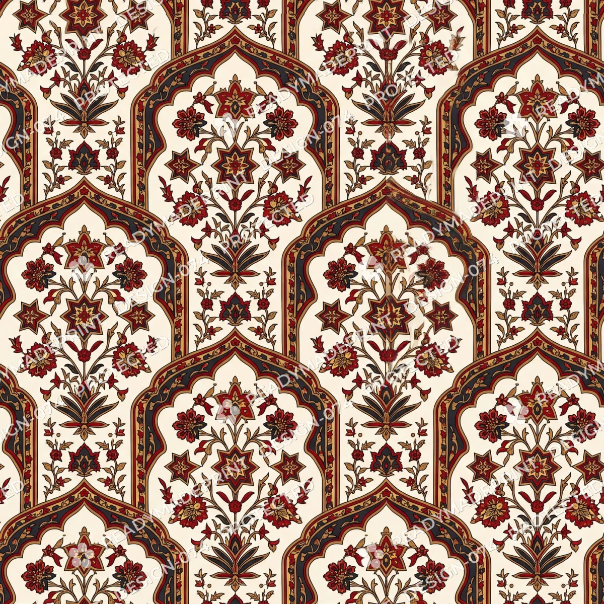 Terracotta Bagh Print Jharokha Arch Jaal Terracotta Bagh Print Jharokha Arch Jaal