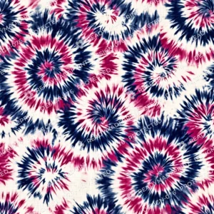 Indigo Tie Dye Modern Border