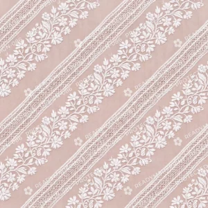 Ivory Chikankari Vine Jaal