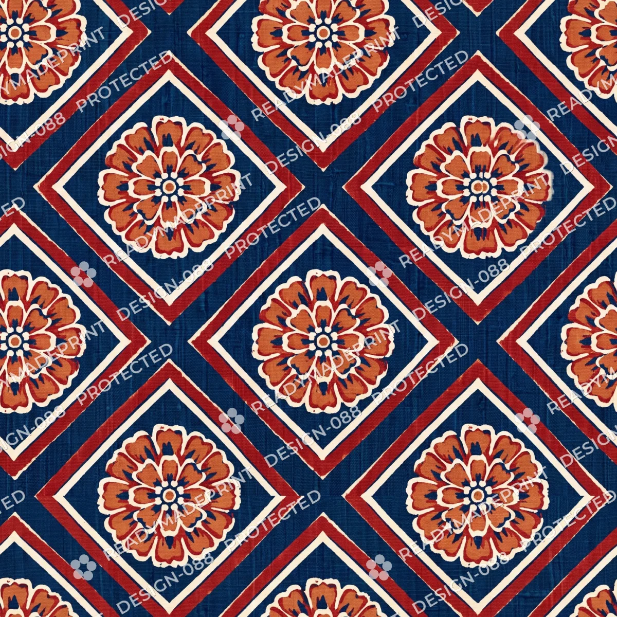 Indigo Dabu Blossom Jaal Indigo Dabu Blossom Jaal