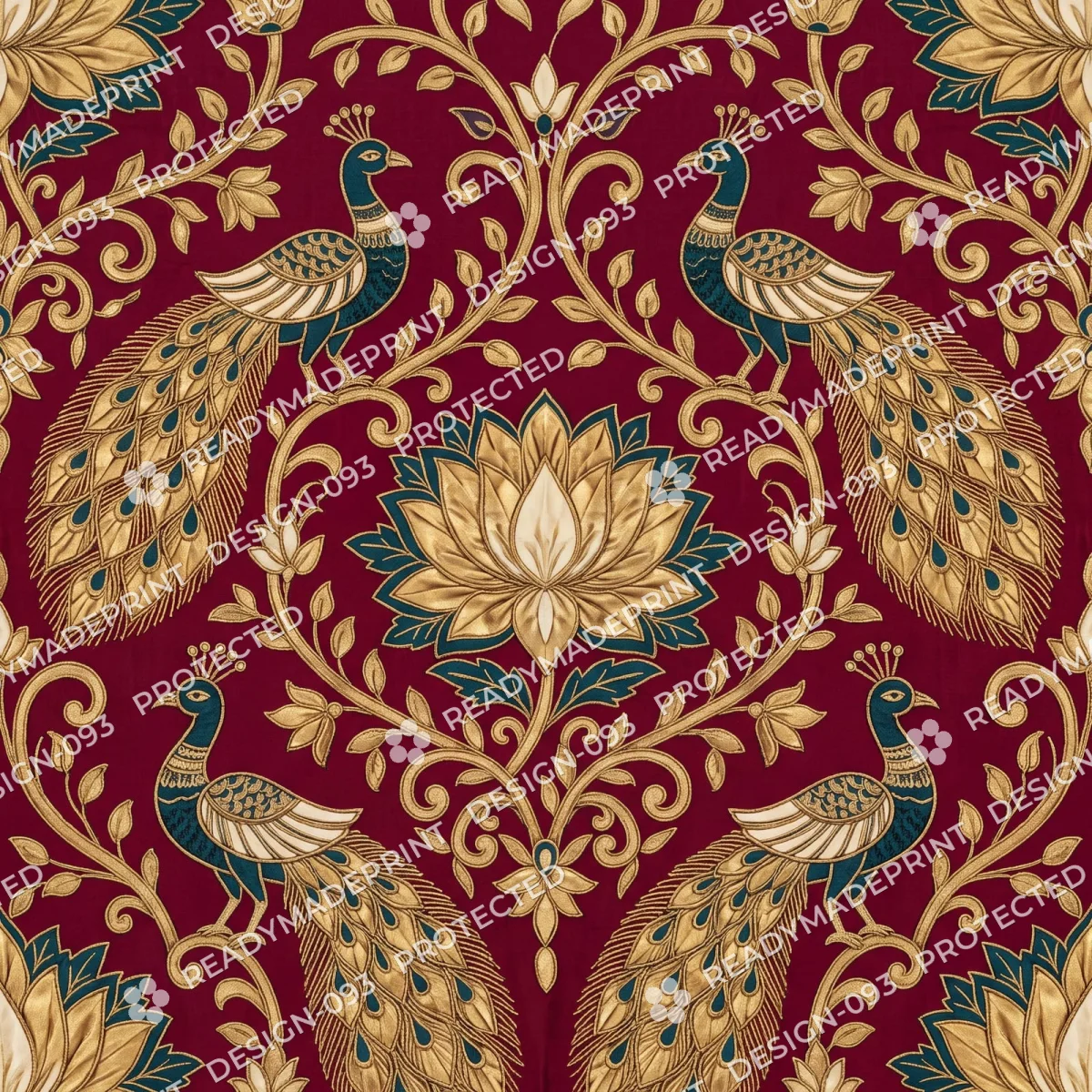 Maroon Gota Patti Peacock Jaal Maroon Gota Patti Peacock Jaal