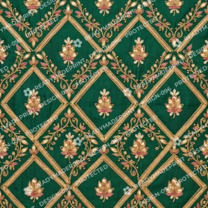 Olive Gota Patti Floral Jaal