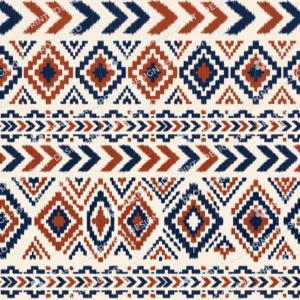 Indigo Ikat Diamond Jaal 02