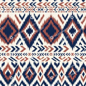 Indigo Ikat Diamond Jaal 05