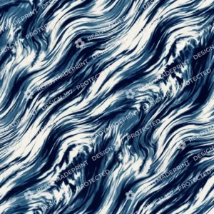 Indigo Shibori Wave Jaal