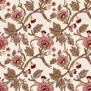 Dusty Rose Kantha Vine Jaal