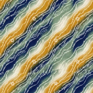 Navy Blue Leheriya Wave Jaal