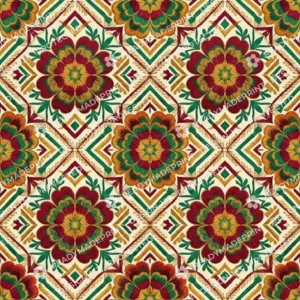 Maroon Phulkari Floral Jaal
