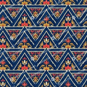 Indigo Phulkari Floral Jaal