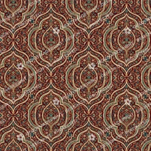 Maroon Sozni Medallion Jaal