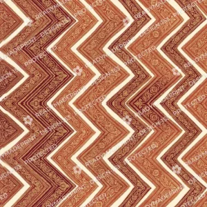Maroon Zari Chevron Jaal