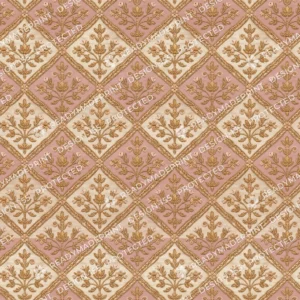 Dusty Rose Zari Leaf Jaal