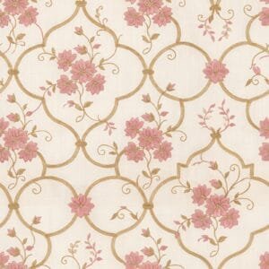 Dusty Rose Chanderi Vine Jaal