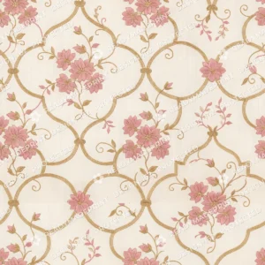 Dusty Rose Chanderi Vine Jaal