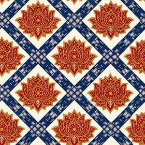 Indigo Maheshwari Lotus Jaal