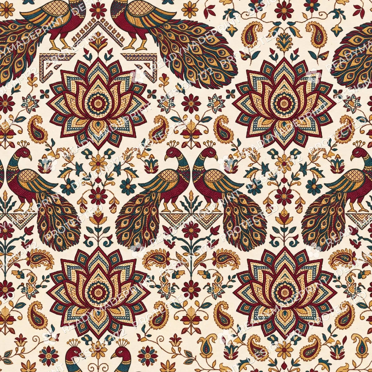Maroon Kasuti Peacock Jaal Maroon Kasuti Peacock Jaal