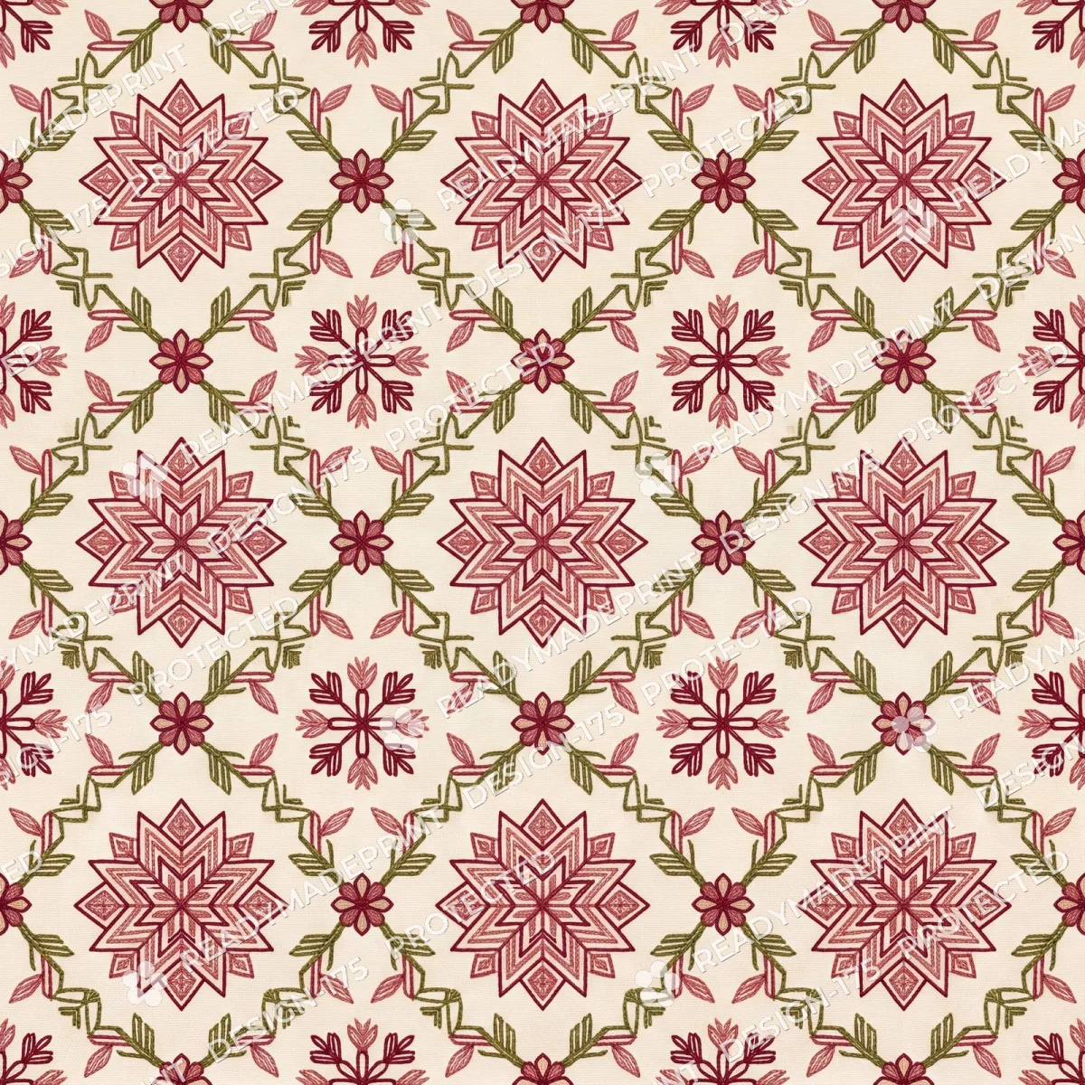 Dusty Rose Kasuti Star Jaal Dusty Rose Kasuti Star Jaal